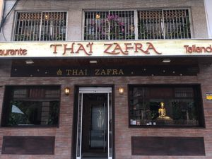 Entrance at Thai Zafra in Madrid