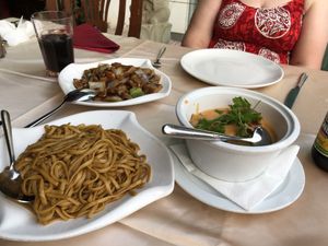 Chines curry, Thai Red Curry and yumptious noodles!   at Enjoy Asian Restaurant in Lanzarote
