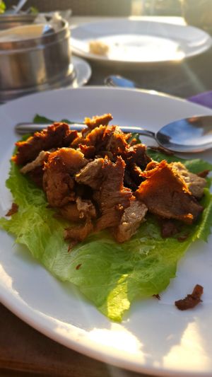 Mock crispy duck at Enjoy Asian Restaurant in Lanzarote