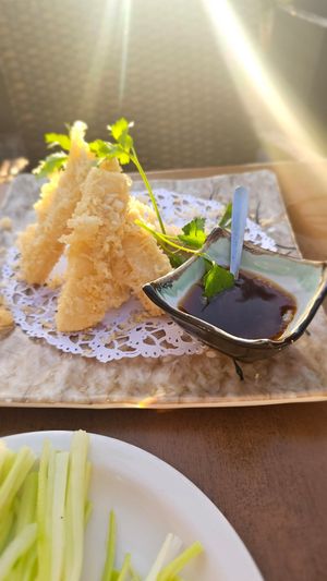 Tofu tempura at Enjoy Asian Restaurant in Lanzarote