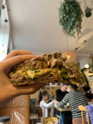 avocado hummus sandwich - healthy and absolutely delicious 🤤   at 20 Grams in Copenhagen