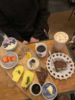 Vegan brunch and banana bread   at 20 Grams in Copenhagen