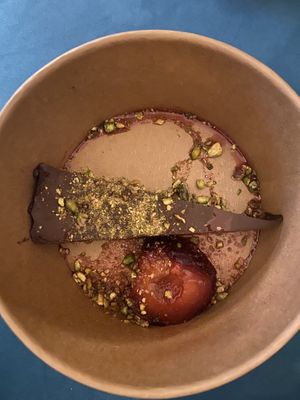 Takeaway vegan chocolate torte at Maray - Dockside in Liverpool