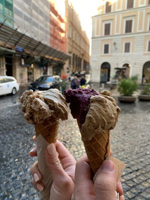 vegan gelato  at Grezzo Raw Chocolate in Rome