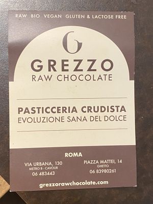   at Grezzo Raw Chocolate in Rome