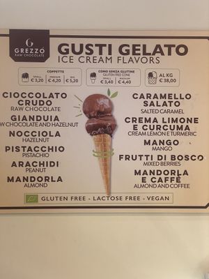   at Grezzo Raw Chocolate in Rome