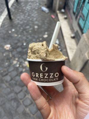   at Grezzo Raw Chocolate in Rome