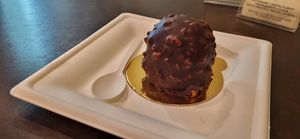 Hazelnut ball of goodness at Grezzo Raw Chocolate in Rome