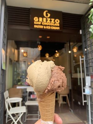   at Grezzo Raw Chocolate in Rome