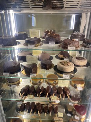 Cakes for sell😄 at Grezzo Raw Chocolate in Rome