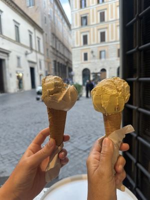 Ice creamm  at Grezzo Raw Chocolate in Rome