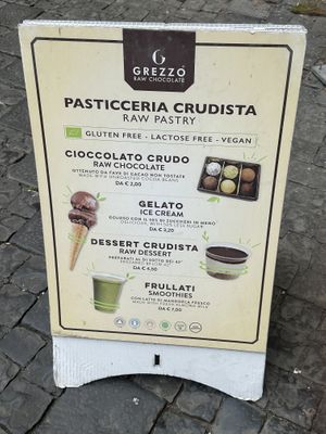 So many optionss  at Grezzo Raw Chocolate in Rome