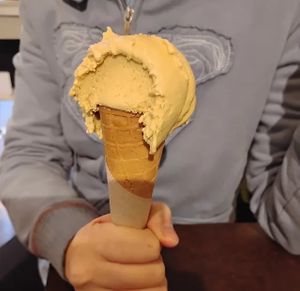 Salted caramel  at Grezzo Raw Chocolate in Rome