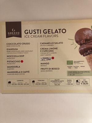   at Grezzo Raw Chocolate in Rome