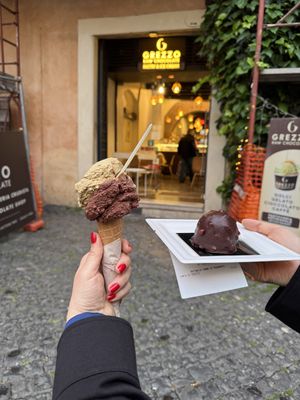   at Grezzo Raw Chocolate in Rome
