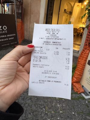   at Grezzo Raw Chocolate in Rome