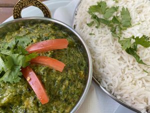 potato/spinach   at Saffron in Karlovy Vary