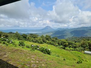 The view from the restaurant at Vista Verde Lodge in Monteverde