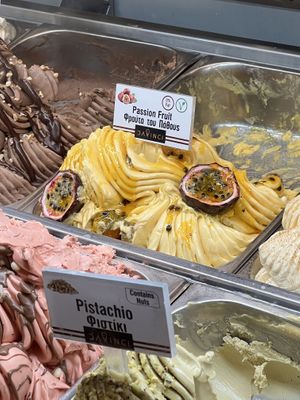 Passion fruit   at DaVinci Gelato in Mykonos