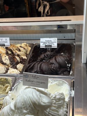 Vegan dark chocolate 🍫   at DaVinci Gelato in Mykonos