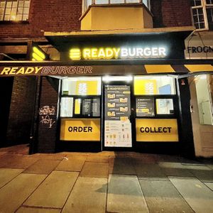 Outside  at Ready Burger in North West London