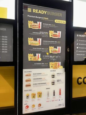 Menu  at Ready Burger in North West London