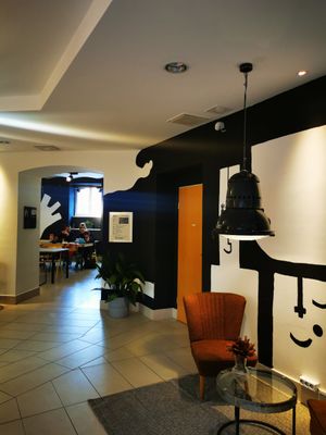 Restaurant interior at The Planteen in Budapest