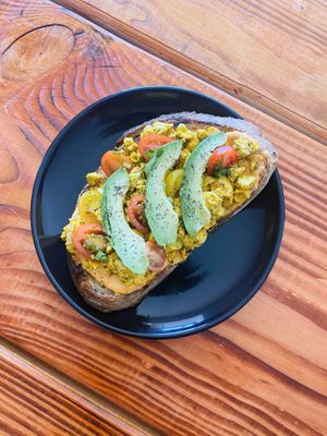 Breakfast toast  at Verde es Vida  in Tecate