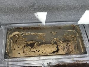 Carmel coconut chip - coconut milk base - delish! at Andia's Ice Cream in Cary