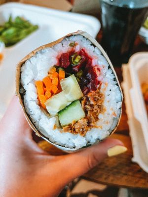 Sans quack sushi roll  at Little Bento Box in Worcester