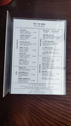 Menu at Little Bento Box in Worcester