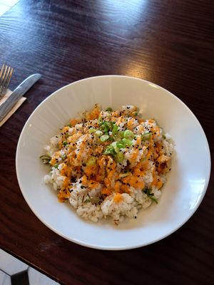 Spicy tofu fried rice at Little Bento Box in Worcester