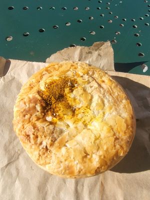 Veg curry pie at Beechworth Bakery in Beechworth