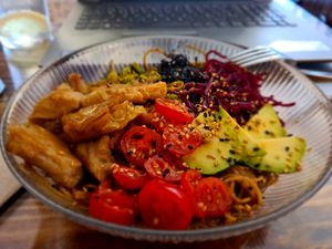 Bowl vegà at La Lila in Sant Quirze Del Valles