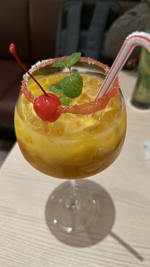 Some lassi cocktail  at Bombay Sizzlers  in Tokyo