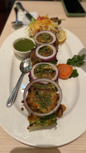Cottage cheese aka Chatpata Paneer Tikka  at Bombay Sizzlers  in Tokyo