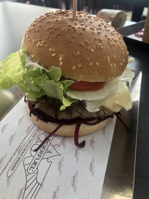The Plant Power burger    at BurgerFuel - World Trade Centre in Dubai