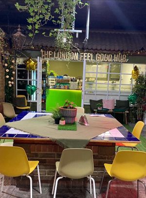 Lovely vegan cafe in Village Arcade, Station Road Chingford   at The London Feel Good Hub Vegan Cafe in East London