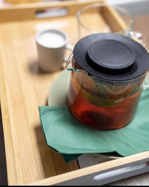 Tea made with tea leaves. A pleasant change to teabags   at The London Feel Good Hub Vegan Cafe in East London