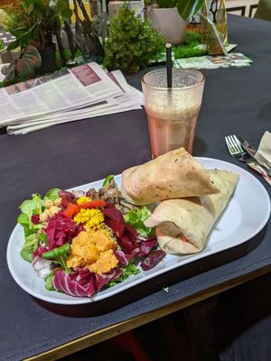  at The London Feel Good Hub Vegan Cafe in East London