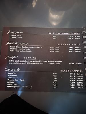   at Tinel Speciality Coffee Shop in Trogir