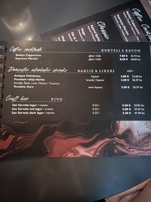   at Tinel Speciality Coffee Shop in Trogir