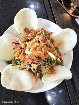 Banana blossom salad at Ngoc Chi in Da Nang