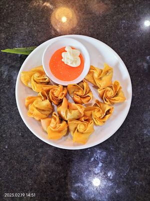Fried wontons at Ngoc Chi in Da Nang
