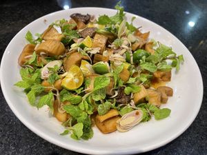 “Chicken” salad with mushrooms   at Ngoc Chi in Da Nang