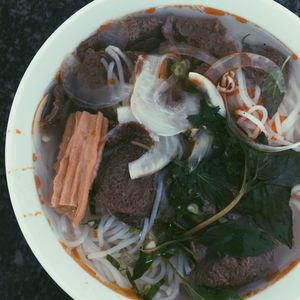 This is beef noodle with soup, taste is well at Ngoc Chi in Da Nang
