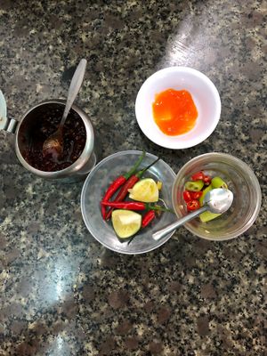 All the chilli at Ngoc Chi in Da Nang