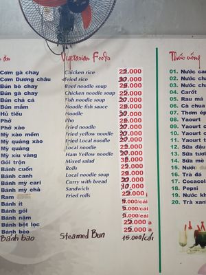 Vegetarian food. How?  Chiken, beef is not vegetarian at Ngoc Chi in Da Nang