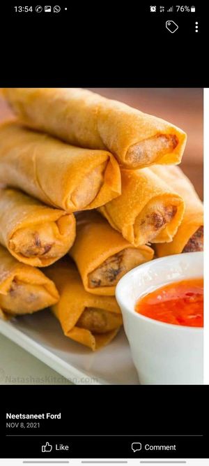 Spring rolls at Tasty Vegan - Tivoni Taim - טבעוני טעים in Dimona