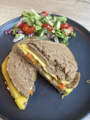 Vegan tosti at De Vrienden in Heerlen